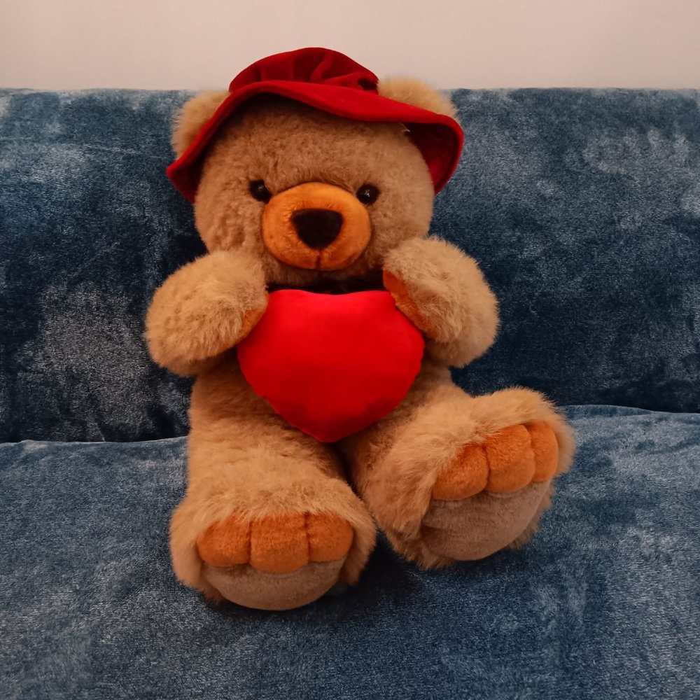 Teddy Bear Heart Plush 30" Tall Gift for Valentine's Day